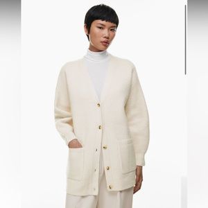 Aritzia Babaton Carafe Cardigan in Heather Bone Size S